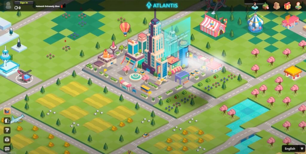 Game city in the game Evolution Land